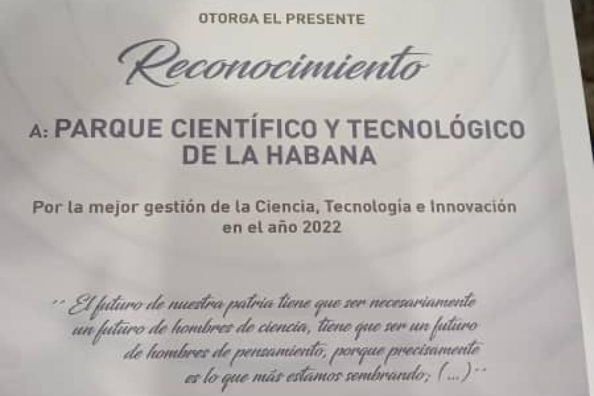 Reconocimiento del Ministerio de Comunicaciones