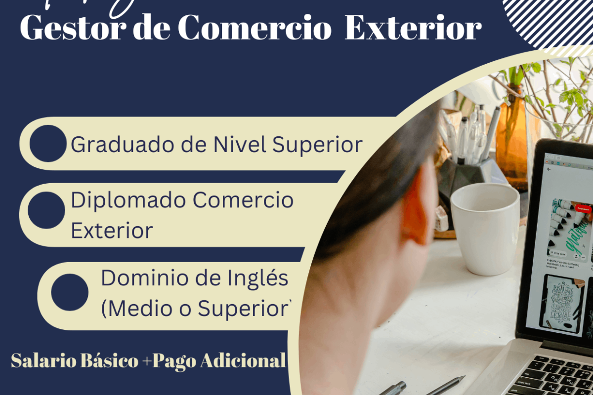 Plaza en convocatoria gestor comercial