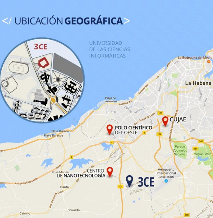 Area Geográfica del Parque Científico Tecnológico de La Habana